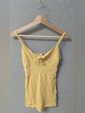 Hollister Yellow Spaghetti-Strap Mini Sundress